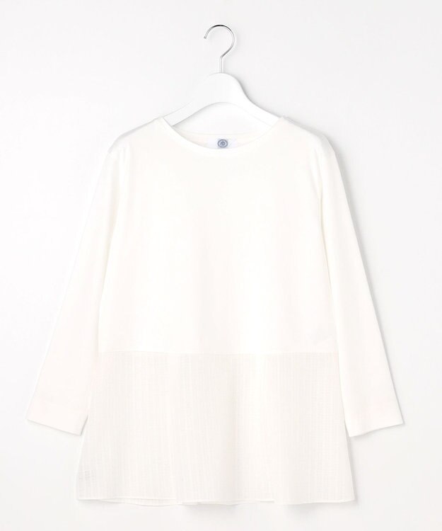 J.PRESS LADIES L 【WEB限定カラーあり】レイヤードフレア カットソー ホワイト系