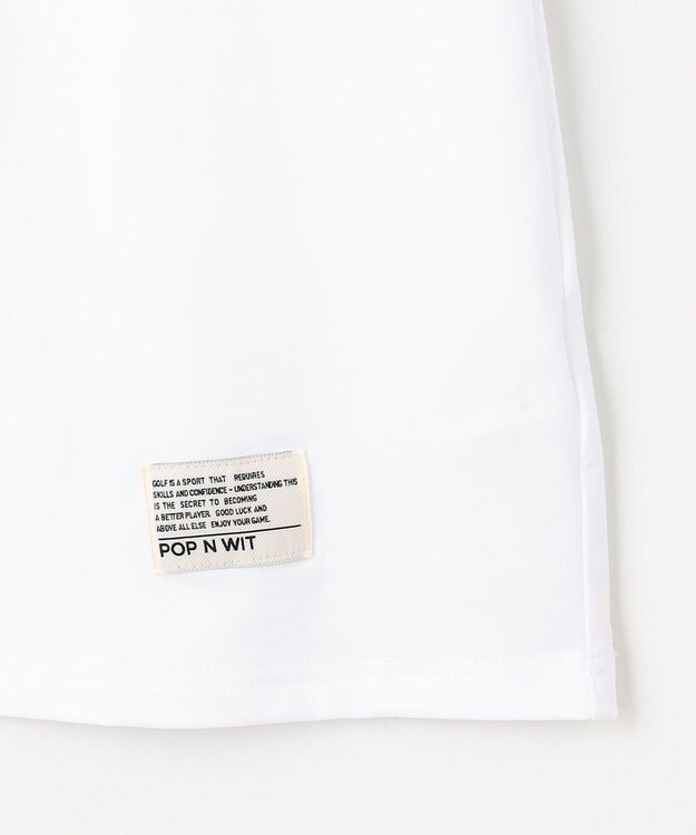 PW CIRCULUS 【吸水速乾 / UV遮蔽率99% UVカット / ストレッチ】【MEN】アニマルグラフィックモックT ゴルフ ホワイト系