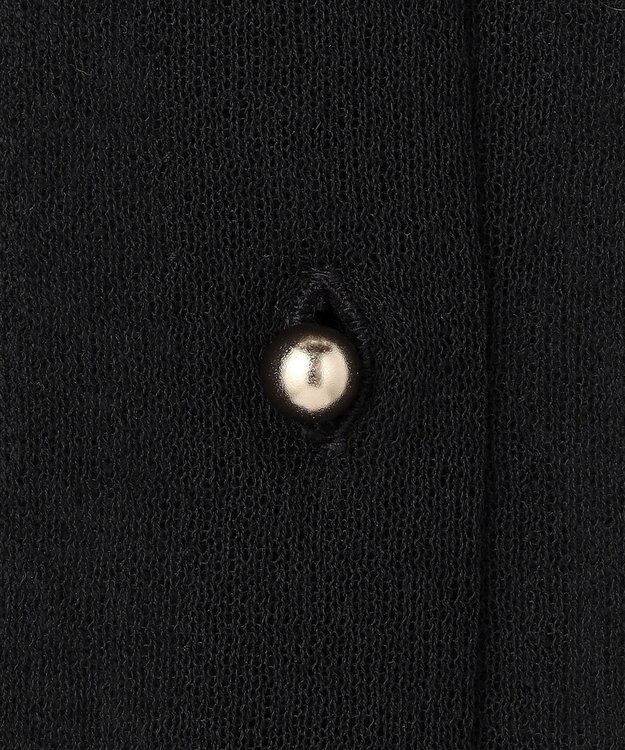 BEIGE， PYRRHOT / シアーコンビ リブカーディガン Black