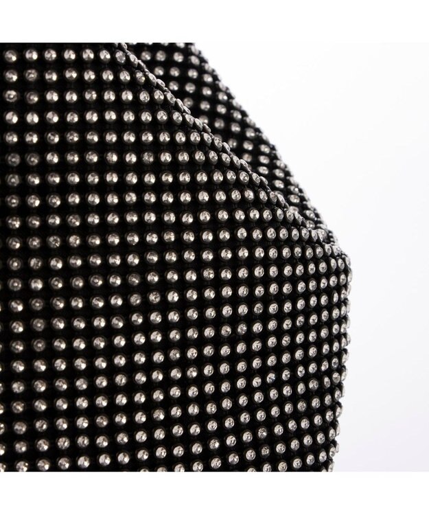 UNBILLION カシュカシュ cachecache / リングハンドル巾着パーティバッグ ブラック