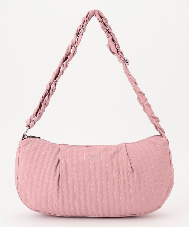 Y'SACCS 【Y’SACCS vous et】ギャザーショルダーヌビバッグ ダークピンク