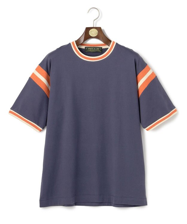 J.PRESS MEN 【WEB・一部店舗限定】IVY Ringer T-shirt ネイビー系