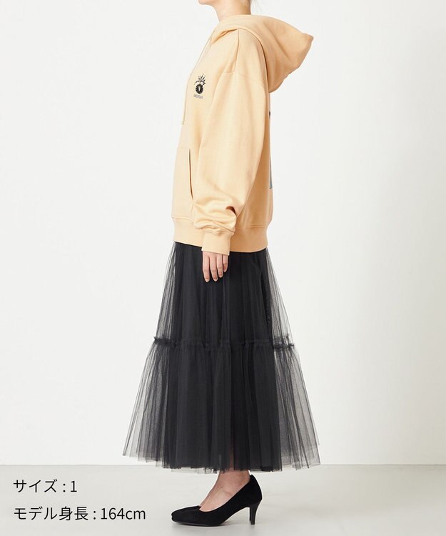 NAVE 【xNAVE】Six Sence Recordコラボ グラフィックフーディスウェット ライトイエロー系