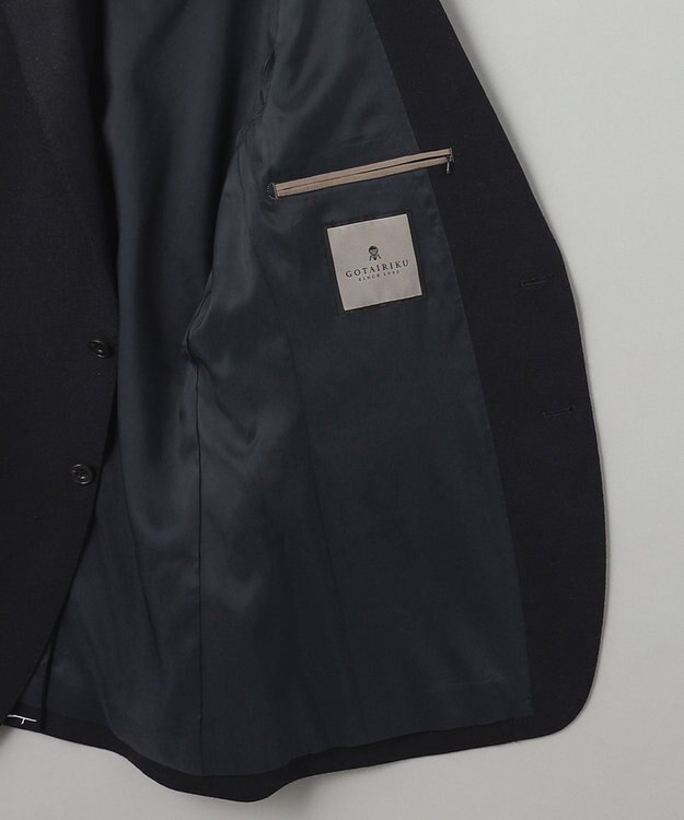 GOTAIRIKU RENEWOOL_CASHMEREセットアップ対応ジャケット ネイビー系