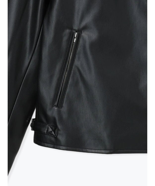 Te chichi レザーダブルライダースジャケット ブラック