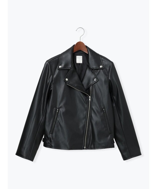 Te chichi レザーダブルライダースジャケット ブラック