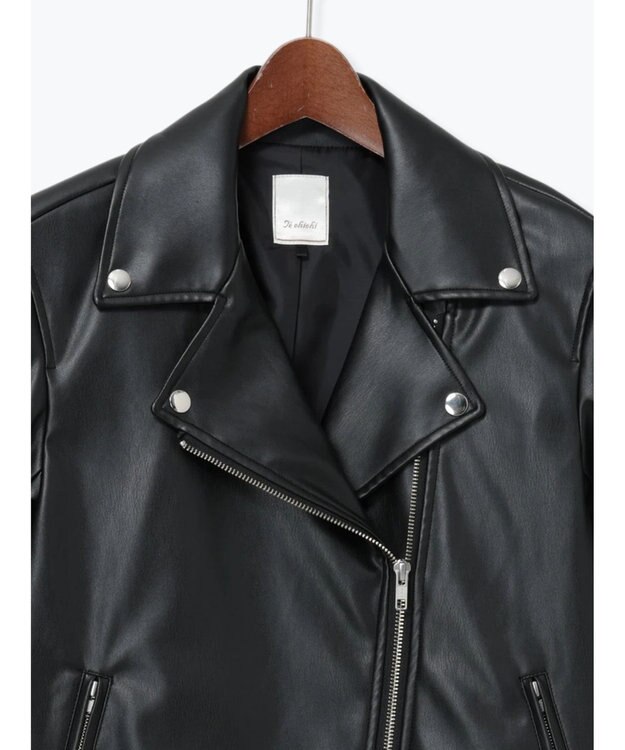 Te chichi レザーダブルライダースジャケット ブラック