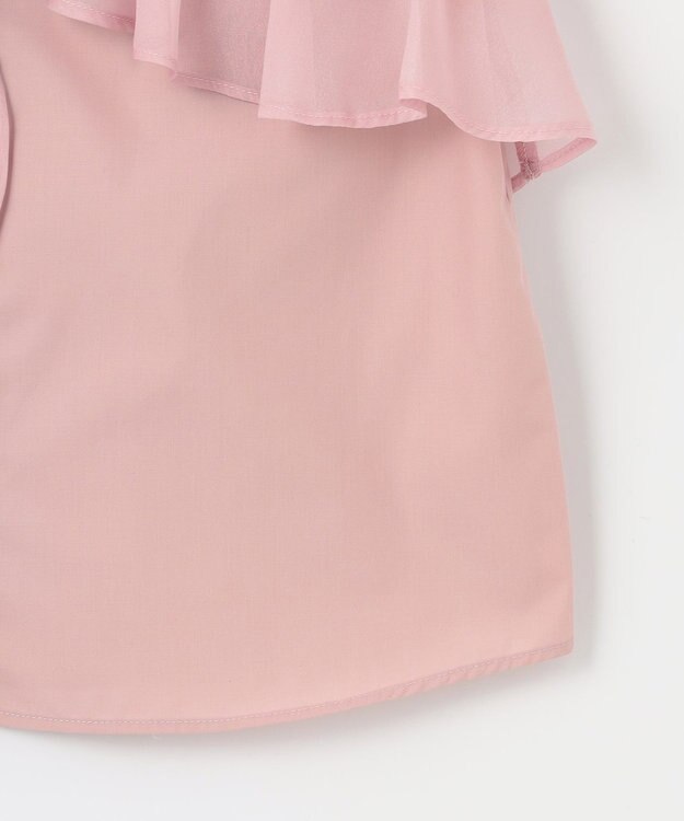 Feroux 【2WAY】フリルコンビ ブラウス ピンク系