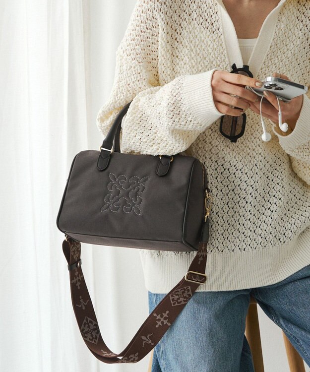 russet コーデュラナイロン2WAYミニボストンバッグ(CE-1721-WEB) D.Brown