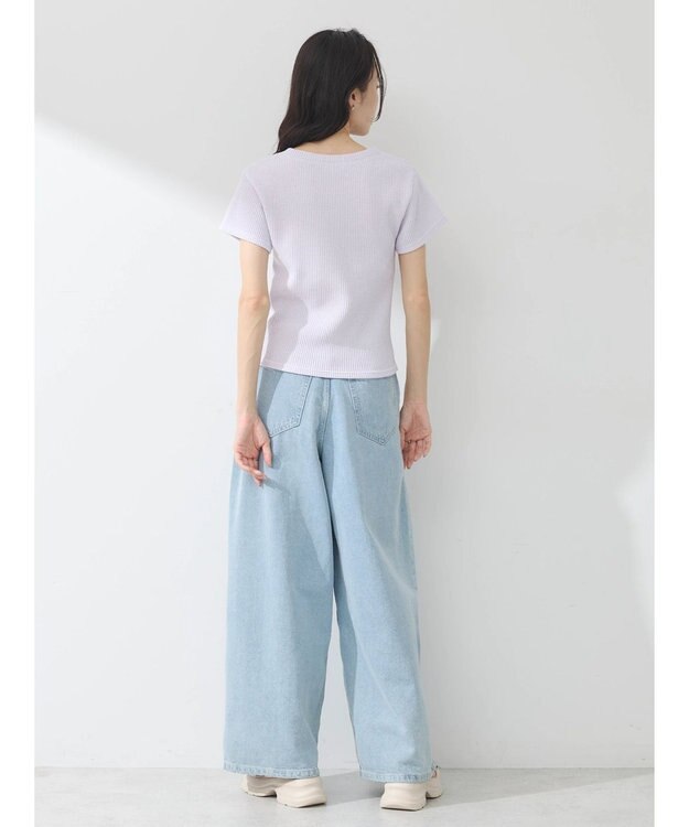 earth music&ecology ワッフルＴｅｅ Lavender