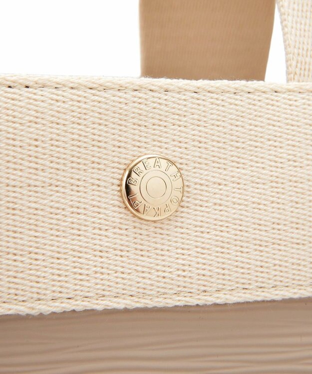 TOPKAPI 【Breath TOPKAPI】RIPPLE リプル ファスナー付 縦型 2way トートバッグL ペールベージュ