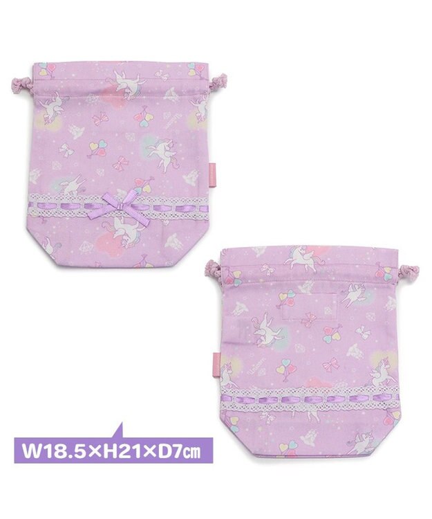 Mother garden マザーガーデン ユニコーン コップ 巾着袋 《ハピネス柄》 -
