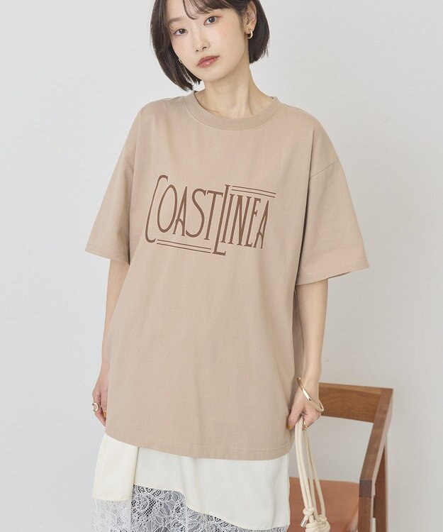 AMERICAN HOLIC COASTLINEA ロゴTシャツ Brown