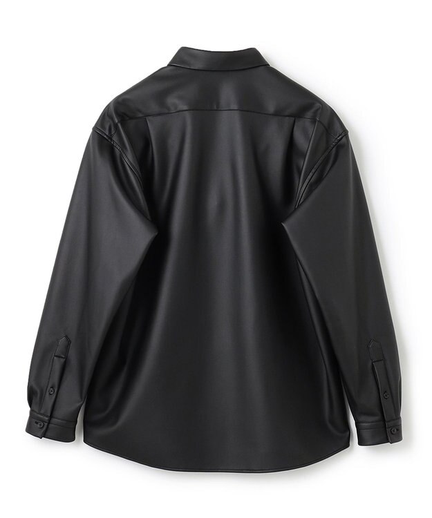 JOSEPH HOMME 【感動的な滑らかさと弾力】シンセティックレザー　シャツ ブラック系