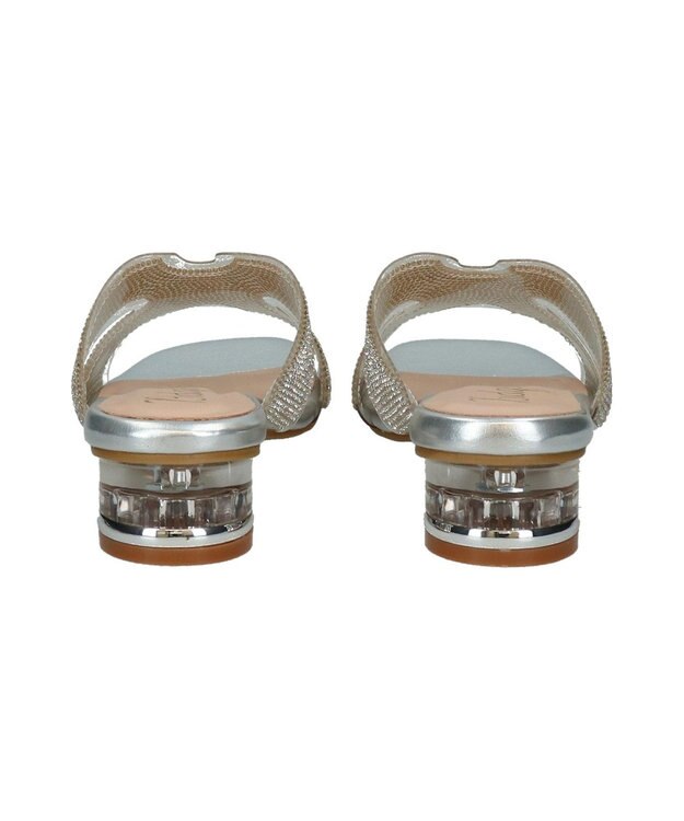 Bridget Birkin 【Bridget Birkin】クリアビジューミュールサンダル シルバー