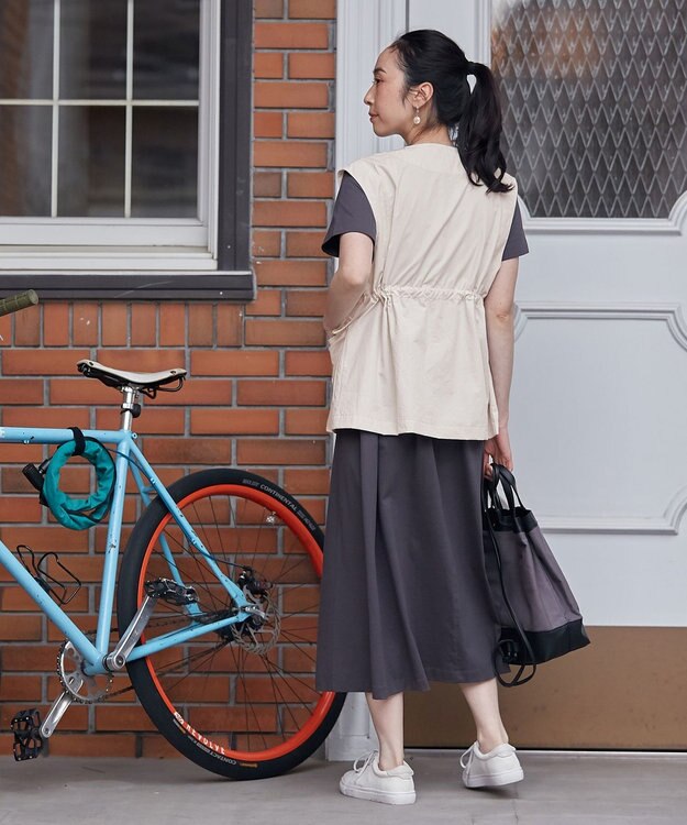 ANY L ミリタリーベスト アイボリー系