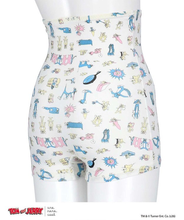 une nana cool トムとジェリー × une nana cool ハラマキ付きショーツ アイボリー