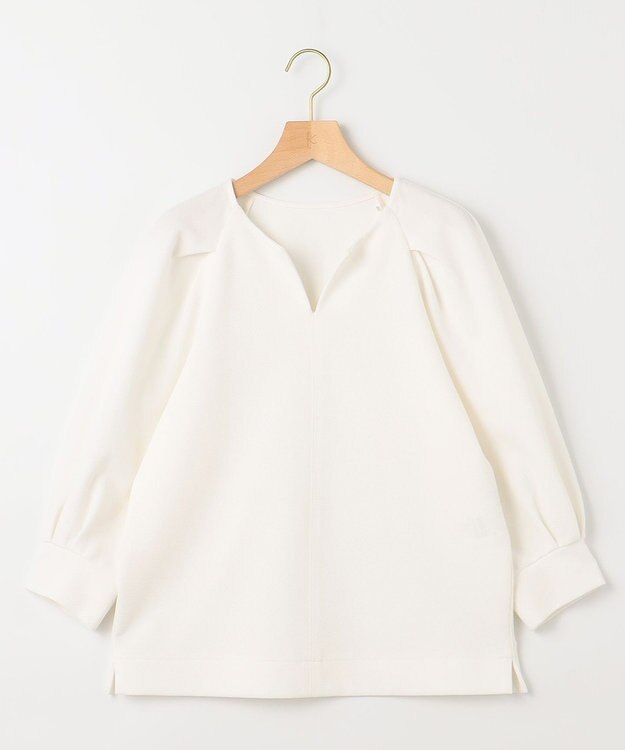 組曲 タックスリーブカルゼ カットソー アイボリー系