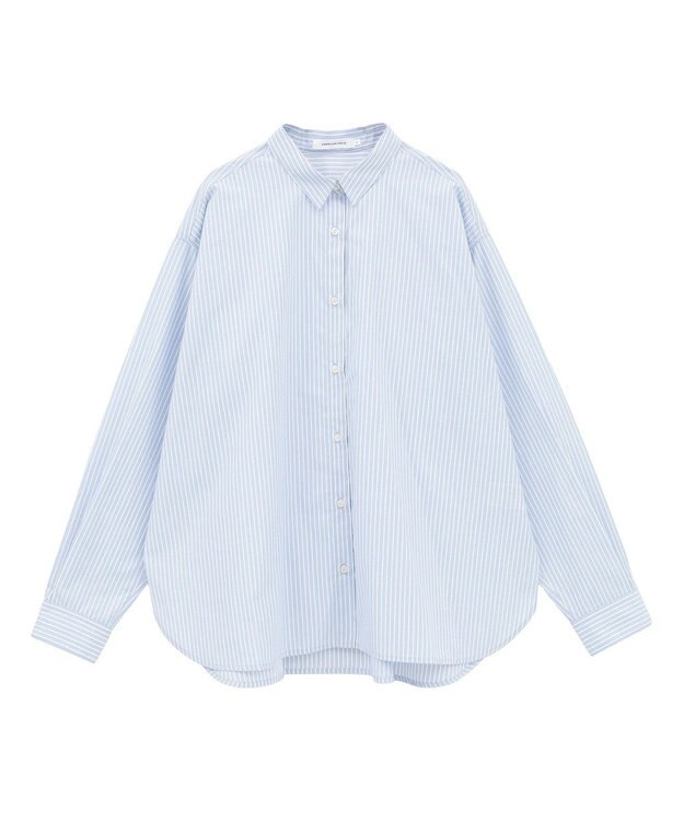 AMERICAN HOLIC イージーケアベーシックシャツ Stripe Sax