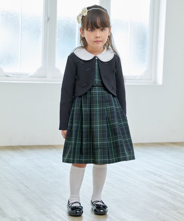 ANY KIDS リボン×ビジューカチューシャ ホワイト