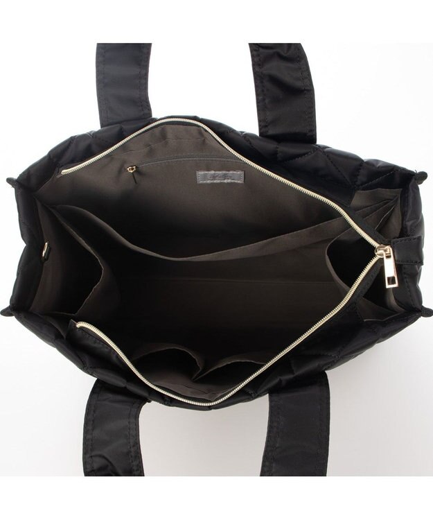 UNBILLION カシュカシュ cachecache / ボックスパテッドキルト2wayトート ブラック