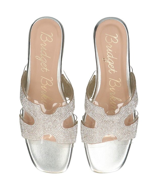 Bridget Birkin 【Bridget Birkin】クリアビジューミュールサンダル シルバー