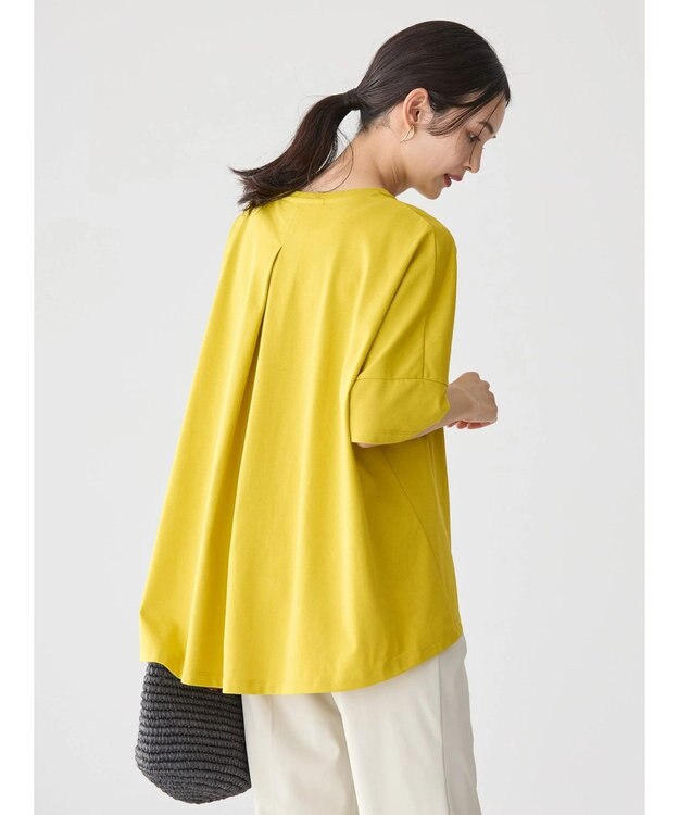 AMERICAN HOLIC 接触冷感バックタックカットプルオーバー Yellow