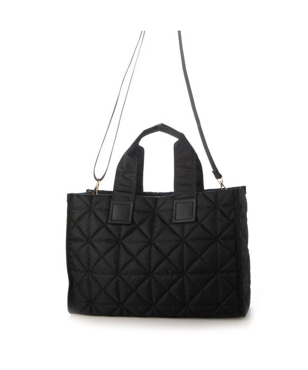 UNBILLION カシュカシュ cachecache / ボックスパテッドキルト2wayトート ブラック