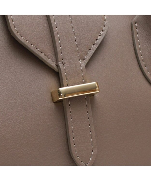 A.D.M.J. 【牛革】クラシックアニルブリロ/ノーブルファスナートート25cm(ショルダーストラップ付) AN.ブラウン