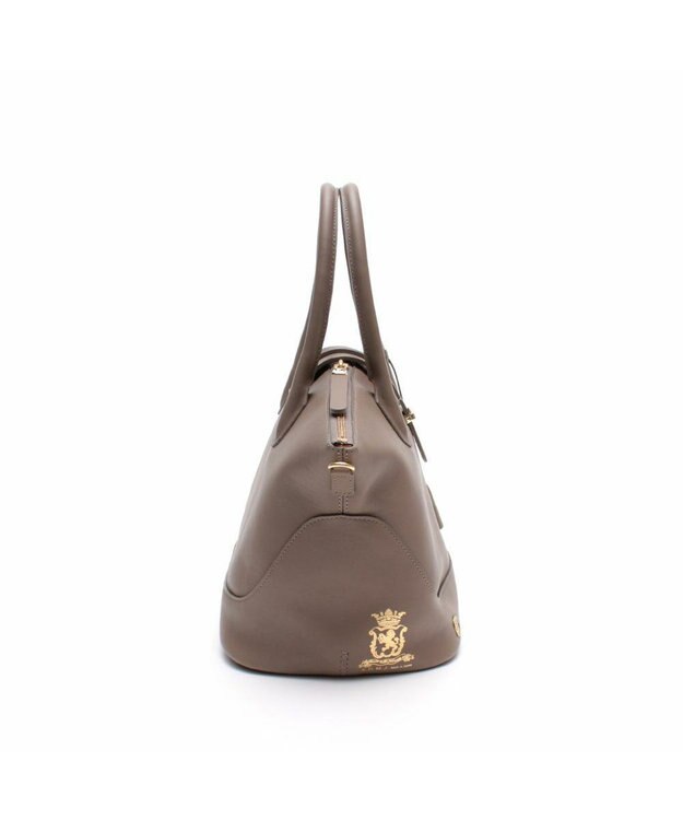 A.D.M.J. 【牛革】クラシックアニルブリロ/ノーブルファスナートート25cm(ショルダーストラップ付) AN.ブラウン