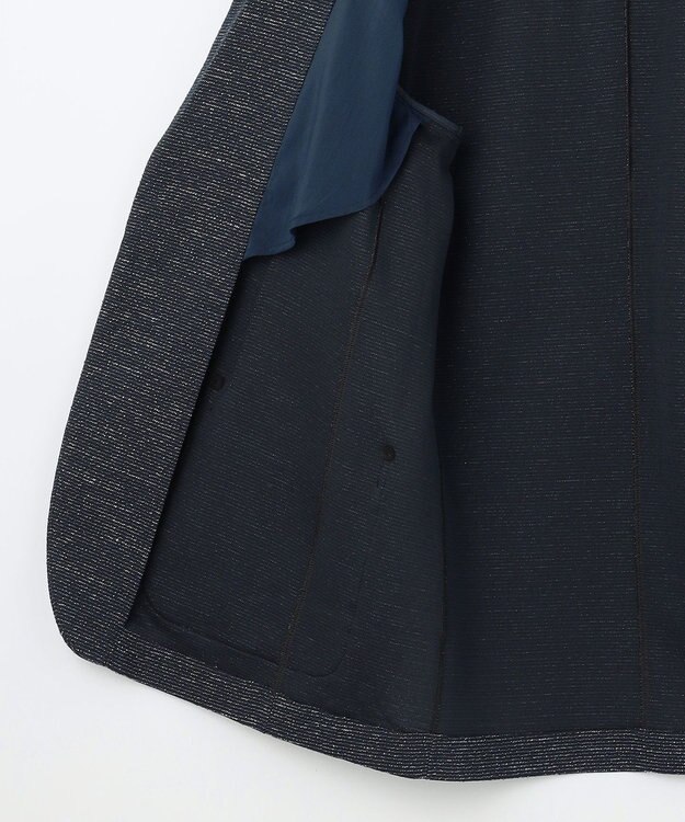 JOSEPH ABBOUD 【軽量/ストレッチ/洗える/速乾/JAPANファブリック】コンフォータブルジャージー ジャケット ネイビー系