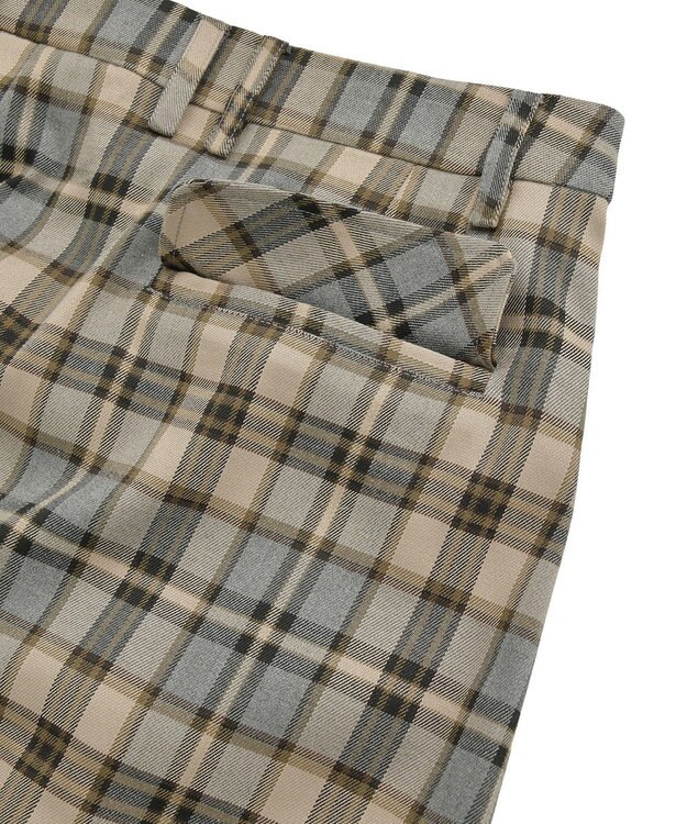 CRAFT STANDARD BOUTIQUE フロントプリーツスカート Check Gray