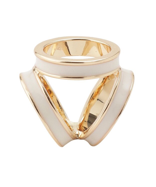 MOONBAT Luna Luce(ルナルーチェ)スカーフリング パール調 3Ring お手持ちのスカーフを通すだけ ギフト ホワイト