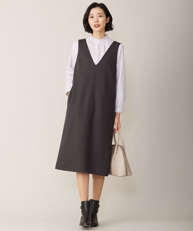 J.PRESS LADIES 【WEB限定カラーあり・ショルダー付き】purse バッグ ベージュ系