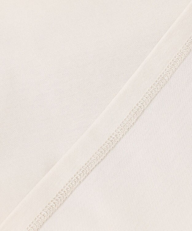 J.PRESS LADIES L プレーティングジャージー タックスリーブ カットソー グレージュ系