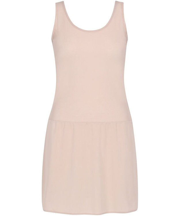 Wing スリップ 汗をかいてもベタつきにくい 綿混(身生地部) 【瞬汗ドライ】 汗取り設計 春 夏 ES5640 ウイング／ワコール ピーチ