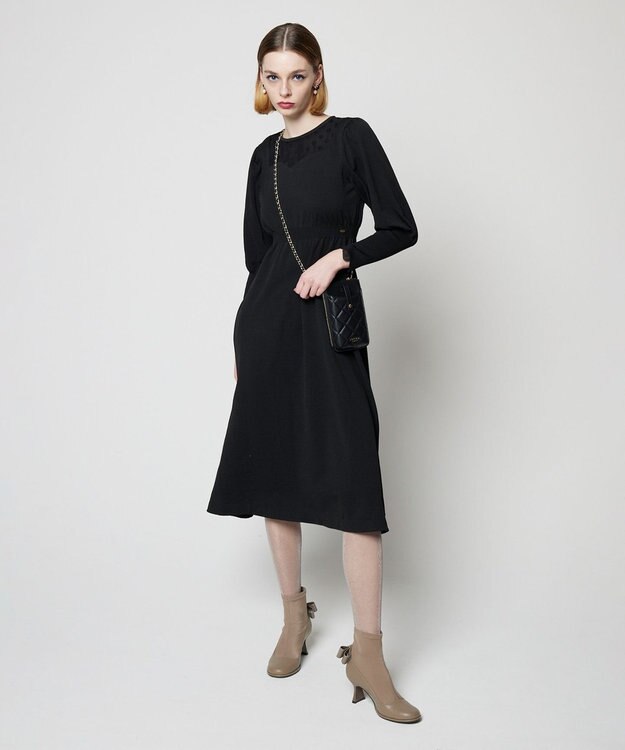 TOCCA 【洗える！】RAINY NIGHT ニットドレス ブラック系