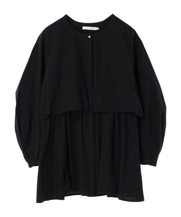 AMERICAN HOLIC サッカーワントーンティアードチュニック Black