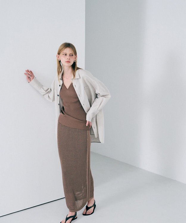 uncrave メッシュニット タイトスカート トープ