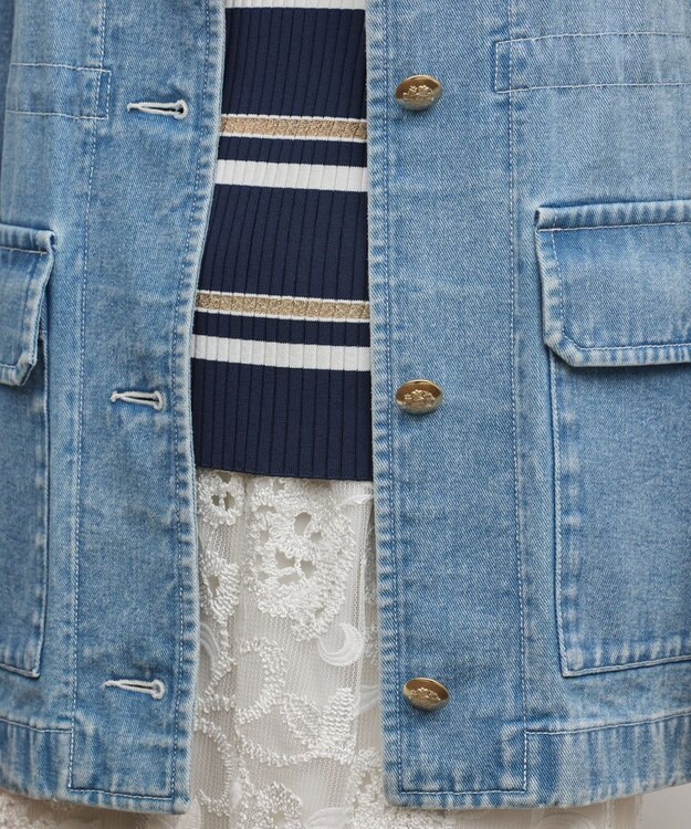 GRACE CONTINENTAL カバーオールジャケット サックス