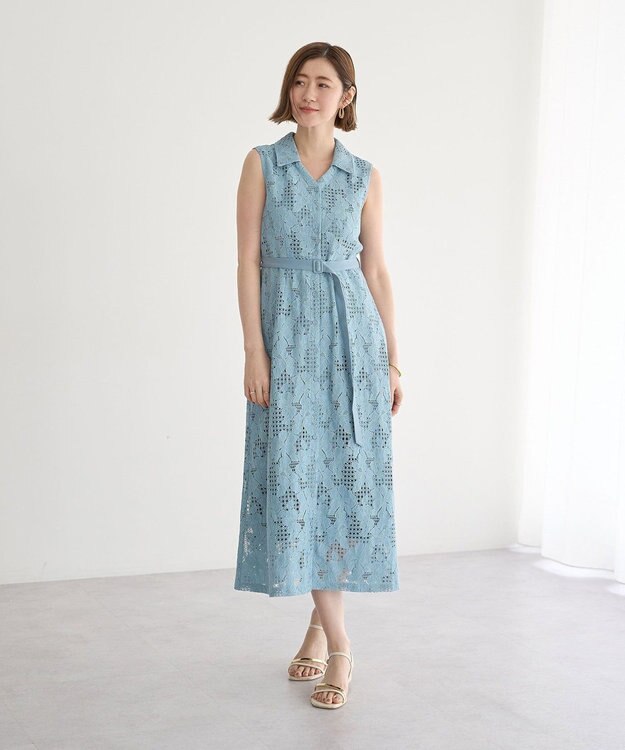 YECCA VECCA レースワンピース Blue