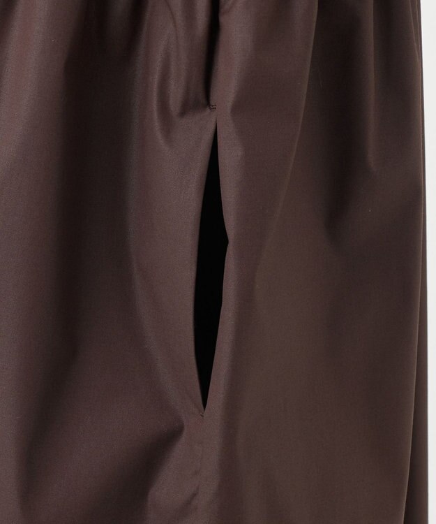 23区 【R(アール)】チンツコットン シャツワンピース ダークブラウン系