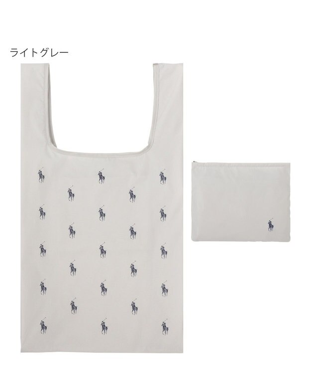 MOONBAT POLO RALPH LAUREN ポロポニー ポケッタブル レインバック ライトグレー