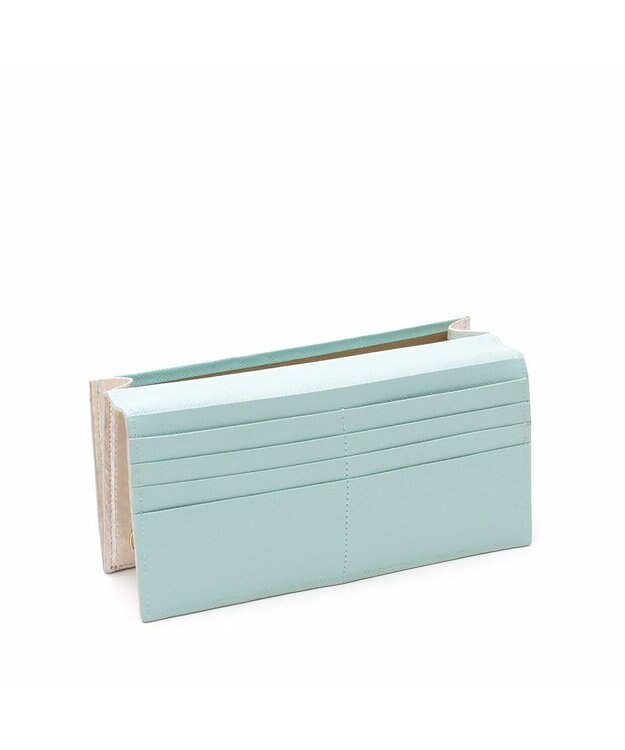 A.D.M.J. 【スネークレザー】アールデコモチーフロングウォレット ホワイトパール