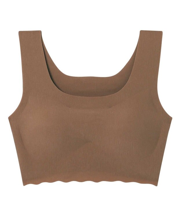 une nana cool 綿混フラット仕上げ　ノンワイヤーブラジャー　　【全サイズ同一価格】 WI