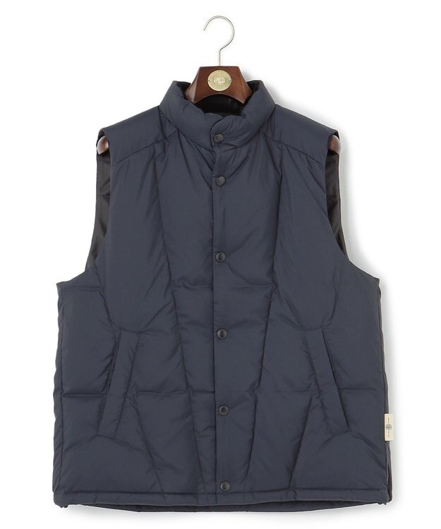 J.PRESS MEN ナイロンワッシャータフタ ダウンベスト ネイビー系