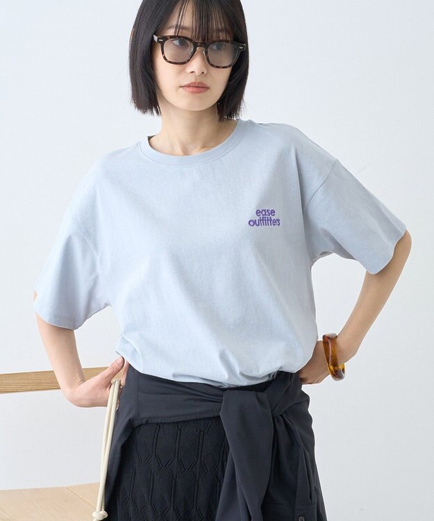 AMERICAN HOLIC 刺繍&フォトプリントTシャツ Light Gray