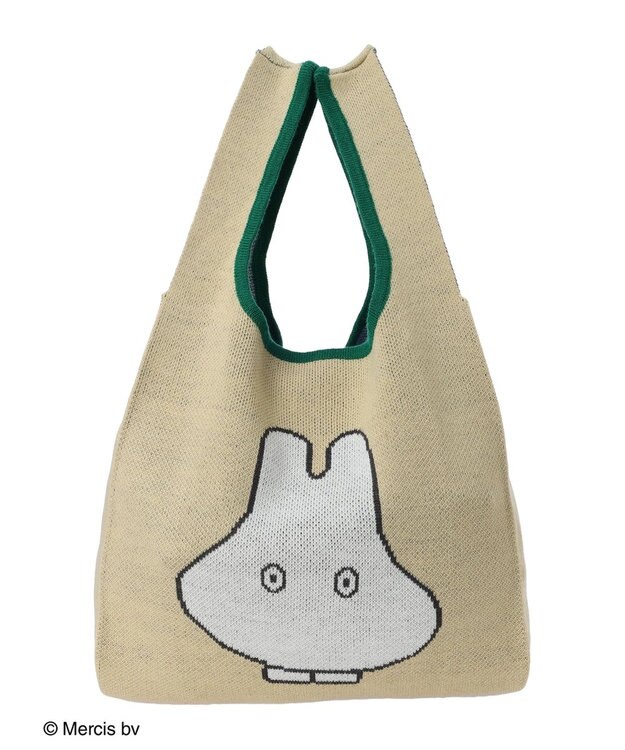 Green Parks ｍｉｆｆｙ／ジャガードニットバッグ Beige