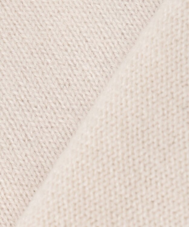 自由区 【洗える】ウールカシミヤブレンドハイネック ニット シャンパンベージュ