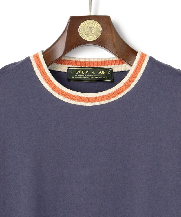 J.PRESS MEN 【WEB・一部店舗限定】IVY Ringer T-shirt ネイビー系